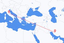 Flights from Shiraz, Iran to Perugia, Italy