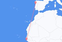 Vuelos de Rodapié de gorra, Senegal a Oporto, Portugal