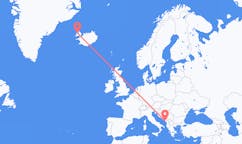 Flights from the city of Tivat, Montenegro to the city of Ísafjörður, Iceland