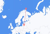 Fly fra Vilnius til Båtsfjord
