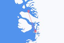 เที่ยวบิน จาก Ilulissat, กรีนแลนด์ ไปยัง Qaarsut, กรีนแลนด์