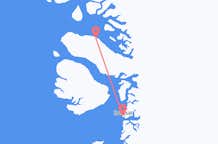 그린란드 일루리사트에서 출발해 그린란드 카르수트에(으)로 가는 항공편