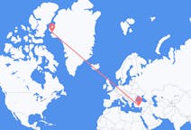 Flights from Qaanaaq, Greenland to Konya, Turkey