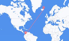 Рейсы из Нейвы, Уила, Колумбия в Эйильсстадир, Исландия