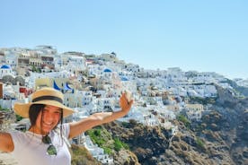 Tour hoogtepunten van Santorini met wijnproeverij vanuit Fira (max. 10 personen)