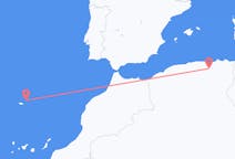 Fly fra Sétif til Vila Baleira