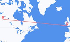 出发地 加拿大麦克默里堡前往英格兰的紐奎的航班