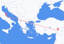 Vols depuis la ville de Pescara vers la ville de Kahramanmaraş