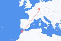 Flyrejser fra Casablanca, Marokko til Karlsruhe, Tyskland
