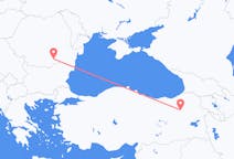 Flyreiser fra București, Romania til Erzurum, Tyrkia
