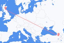Flyg från Edinburgh, Skottland till Kars, Turkiet