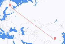 Vols de Chongqing, Chine à Kuusamo, Finlande