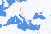 Flights from Heraklion, Greece to Linz, Austria