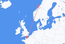 Flights from Caen, France to Ørland, Norway