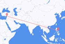 出发地 菲律宾卡坦端内斯·维拉克目的地 土耳其哈塔伊省的航班