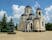 Photo of Capriana Monastery in Moldova. View of the winter church of St George in Neo-Byzantine style.