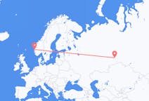Flights from Tyumen, Russia to Bergen, Norway