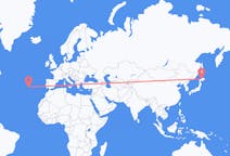 Flights from Asahikawa, Japan to Ponta Delgada, Portugal