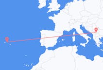 Flyrejser fra Terceira, Portugal til Pristina, Kosovo