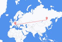 Flights from Neryungri, Russia to Verona, Italy