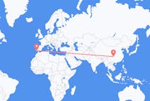 Flyg från Chongqing, Kina till Faro, Portugal