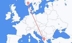 Flyg från Kristiansand, Norge till Ioánnina, Grekland