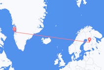 Flyg från Aasiaat, Grönland till Kajana, Finland