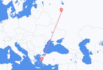 Flights from Moscow, Russia to Samos, Greece