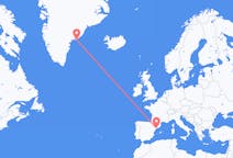 出发地 格陵兰出发地 库鲁苏克目的地 西班牙雷烏斯的航班