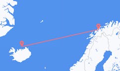 Flyg från Grimsey, Island till Tromsö, Norge