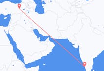 Flüge von Kozhikode, Indien nach Bingöl, die Türkei