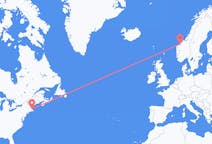 Flyg från Boston till Molde