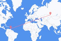 Flights from St George's, Grenada to Barnaul, Russia