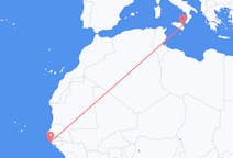 Flyrejser fra Cap Skiring, Senegal til Catania, Italien