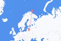 Fly fra Vilnius til Vardø