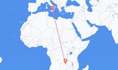 Flyrejser fra Lubumbashi, Congo-Kinshasa til Catania, Italien
