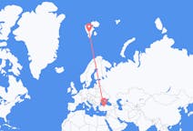 Flyg från Ankara till Svalbard