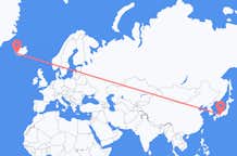 Flüge von Osaka, Japan nach Reykjavík, Island