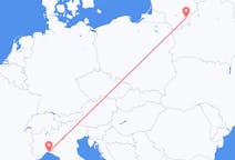 Flyrejser fra Genova til Vilnius
