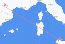 Flyrejser fra Toulouse til Palermo