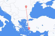 Vluchten van Bodrum, Turkije naar Boekarest, Roemenië