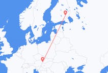 Loty z Savonlinna, Finlandia do Bratysławy, Słowacja