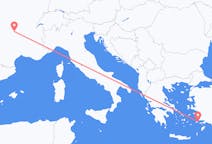 Flights from Clermont-Ferrand in France to Kos in Greece