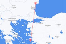 出发地 希腊萊羅斯島目的地 保加利亚瓦尔纳的航班