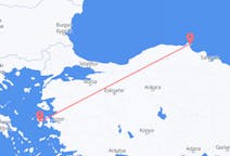 Flyreiser fra Sinop, Tyrkia, Tyrkia til Khios, Hellas