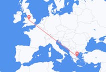 出发地 希腊出发地 斯基亚索斯前往英格兰的伯明翰的航班
