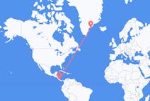 Flights from San José, Costa Rica to Kulusuk, Greenland