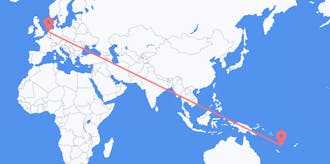Flights from Vanuatu to the Netherlands