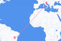 Flyg från Montes Claros, Brasilien till Pescara, Italien