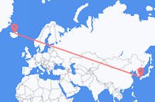 Flyreiser fra Kitakyushu, Japan til Akureyri, Island